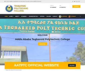 AATPTC.edu.et(Addis Ababa Tegbare) Screenshot