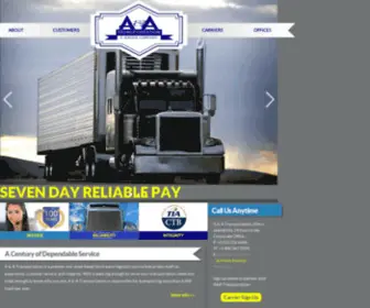 AAtrans.com(AA Transportation) Screenshot