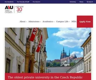 AAuni.edu(Anglo-American University) Screenshot