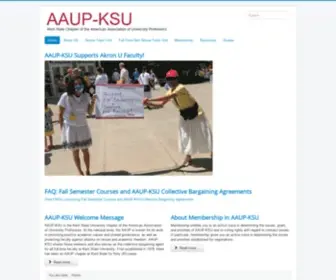 AAupksu.org(Kent State Chapter of the American Association of University) Screenshot