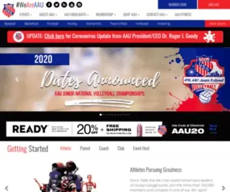 AAusports.org(Amateur Athletic Union (AAU)) Screenshot
