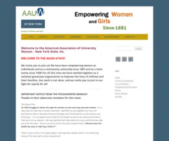 AAuw-NYS.org(AAUW of NYS) Screenshot