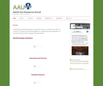 AAuw.net(AAUW AAUW Site) Screenshot