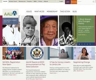 AAuw.org(The American Association of University Women (AAUW)) Screenshot