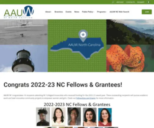 AAuwnc.org(Advancing Gender Equity in NC) Screenshot