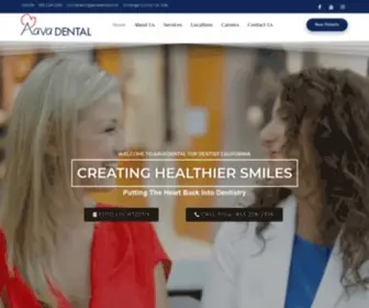 AAvadental.com(Aava Dental has Top Dentists in S. California) Screenshot