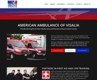 AAvems.com(American Ambulance of Visalia) Screenshot