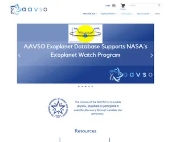 AAvso.org(Home) Screenshot