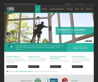 AAwindowgutter.com(Window, Roof & Gutter Cleaning Services for the Seattle and Portland Areas) Screenshot
