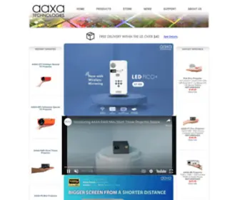 AAxatech.com(AAXA Technologies) Screenshot