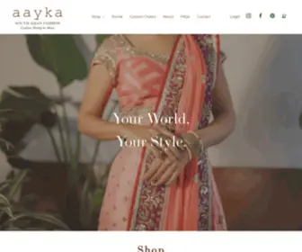 AAykafashion.com(Aayka Fashion) Screenshot