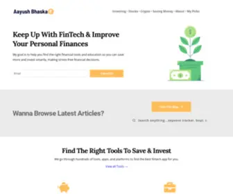 AAyushbhaskar.com(Aayush Bhaskar) Screenshot