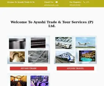 AAyushee.com(Ayushi Trade & Tour Services) Screenshot