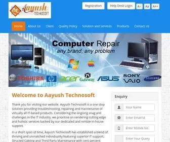 AAyushtechnosoft.com(Aayush technosoft) Screenshot