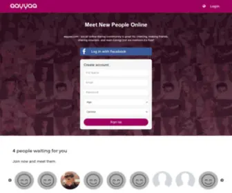 AAyyaa.com(Social online dating community) Screenshot