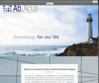 AB-Acus.eu(Ab.Acus WebSite) Screenshot