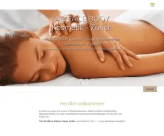 AB-Face-Body-Kosmetik.ch(Zürich) Screenshot