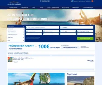 AB-In-Den-Urlaub.ch(Urlaub jetzt mit bis zu 50% Rabatt bei ab in den urlaub) Screenshot