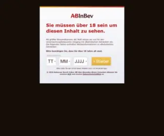 AB-Inbev.de(Anheuser-Busch InBev Deutschland) Screenshot