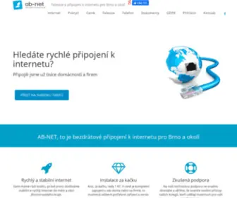 AB-Net.cz(Připojení k internetu pro Brno a okolí) Screenshot