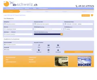 AB-SChweiz.ch(Reisen und Urlaub mit Flügen ab Schweiz) Screenshot