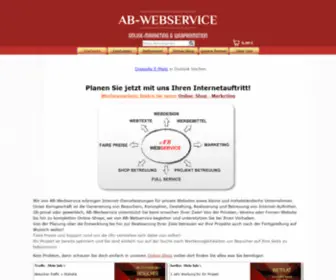 AB-Webservice.de(Startseite) Screenshot