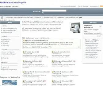 AB-XY.de(Willkommen in unserem Webkatalog) Screenshot