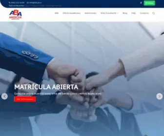 Aba.ac.cr(ABA American Business Academy) Screenshot