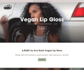 Ababybyavadash.com(Shop Ava Dash's new line of vegan lip glosses in three shades) Screenshot