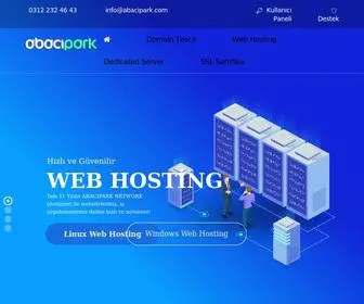 Abacipark.com(Domain, Web Hosting, Dedicated Server, SSL Sertifika) Screenshot