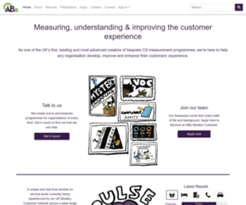 Aba.co.uk(UK Mystery Shopping & Compliance Auditing) Screenshot