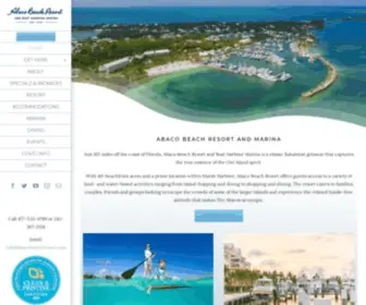 Abacobeachresort.com(Abaco Beach Resort and Boat Harbour Marina) Screenshot