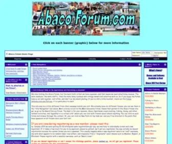 Abacoforum.com(Some News About the Abaco Forum) Screenshot