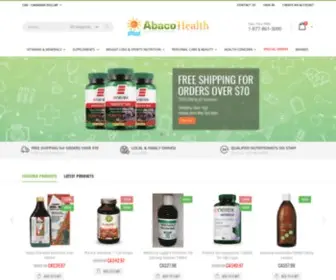Abacohealth.com(Health Food Stores) Screenshot