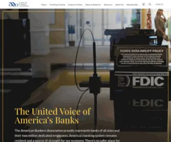 Aba.com(Training, Research, & Advocacy for Banks) Screenshot