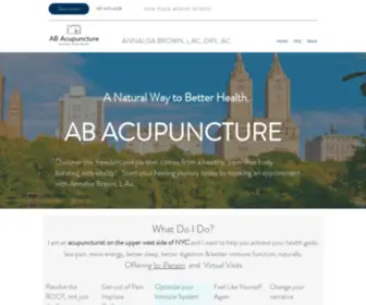 Abacupuncturenyc.com(Acupuncture on the upper west side of NYC) Screenshot