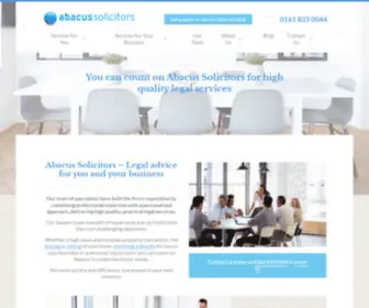 Abacus-Law.co.uk(Solicitors in Manchester) Screenshot