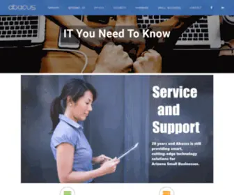 Abacusaz.com(Abacus Analytical Services) Screenshot