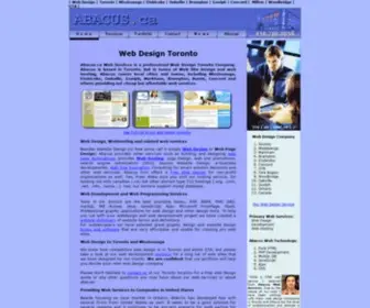 Abacus.ca(Web Design Toronto Website Mississauga Site Page Company) Screenshot