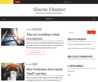 Abacuscollege.co.uk(Money loans and financial information) Screenshot