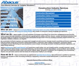 Abacusengr.com(Construction Manager) Screenshot