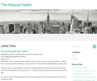 Abacusinsider.com(Abacus Data Insider) Screenshot