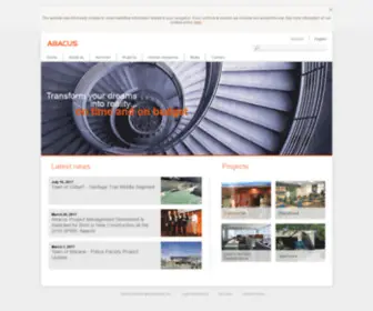 Abacuspm.com(Transform your dreams into reality on time and on budget) Screenshot