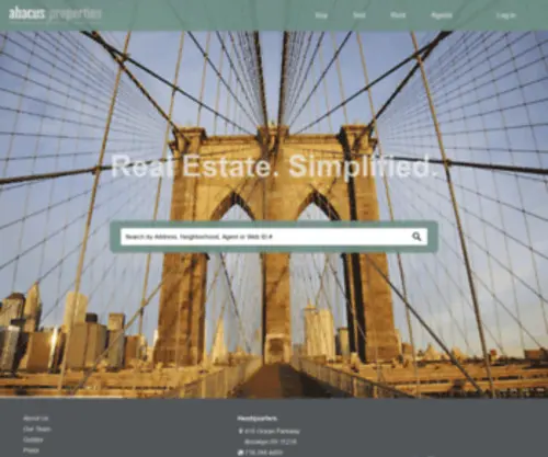 Abacusproperties.com(Abacus Properties) Screenshot