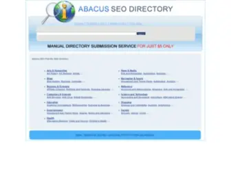 Abacusseo.com(Free Web Directory Abacus SEO) Screenshot