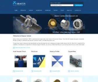 Abacusvalves.com(Abacus Valves) Screenshot