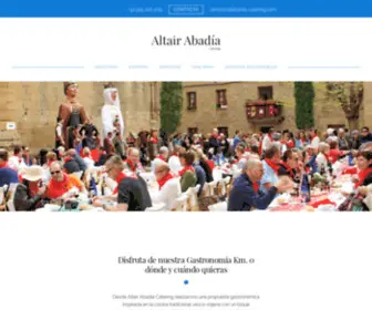 Abadia-Catering.com(Empresa de Catering en Vitoria) Screenshot