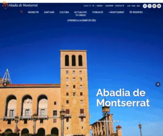 Abadiamontserrat.cat(Abadia de Montserrat) Screenshot