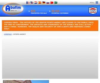 Abafim.com(Agence immobilière internationale  maison) Screenshot