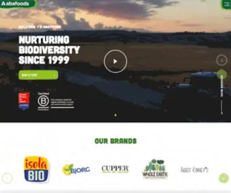 Abafoods.com(Nurturing Biodiversity Since 1999) Screenshot